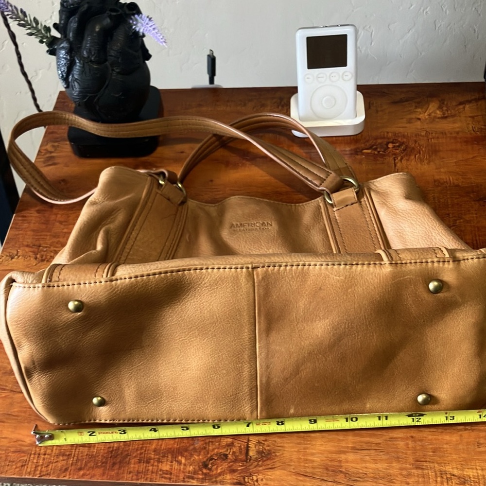 American Leather Company Val Perfect Satchel Cafe Latte Smooth Shoulder bag - Picture 8 of 10